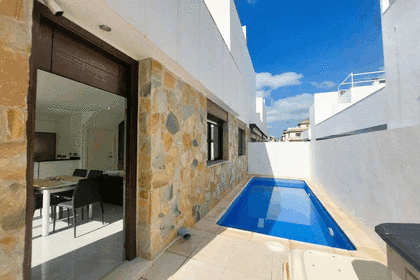 Half vrijstaande huizen verkoop in Orihuela-Costa, Alicante. 